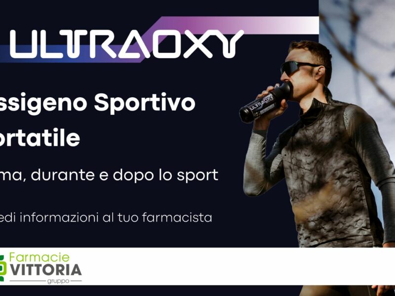 un uomo che respira dalla bomboletta ultraoxy mentre pratica attività sportiva